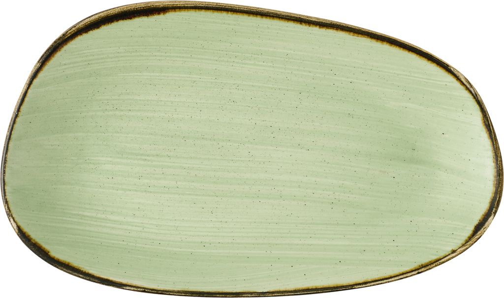 Schaal rechthoek 22.0cm x 13.0cm Stonecast Sage Green Churchill