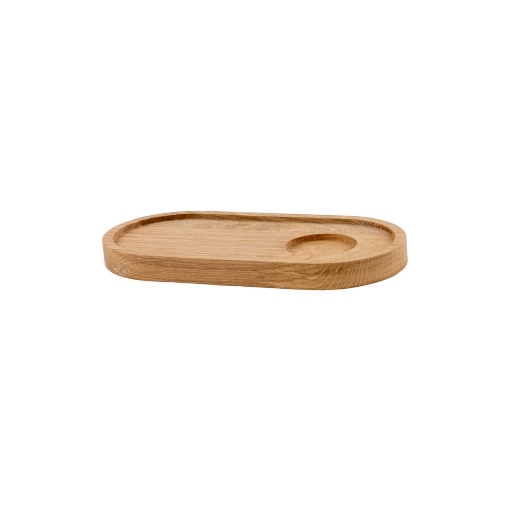 Serveertray met uitsparing ovaal 20x10x1.8cm Oak Natural Grain Joy Buffet