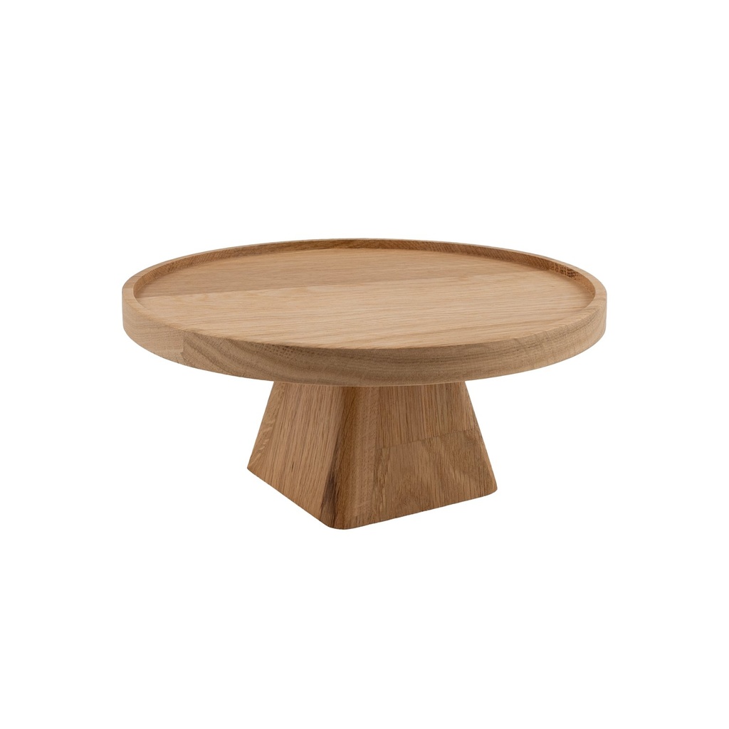 Taartplateau rond 23.5x10.4cm Oak Natural Circus Joy Buffet