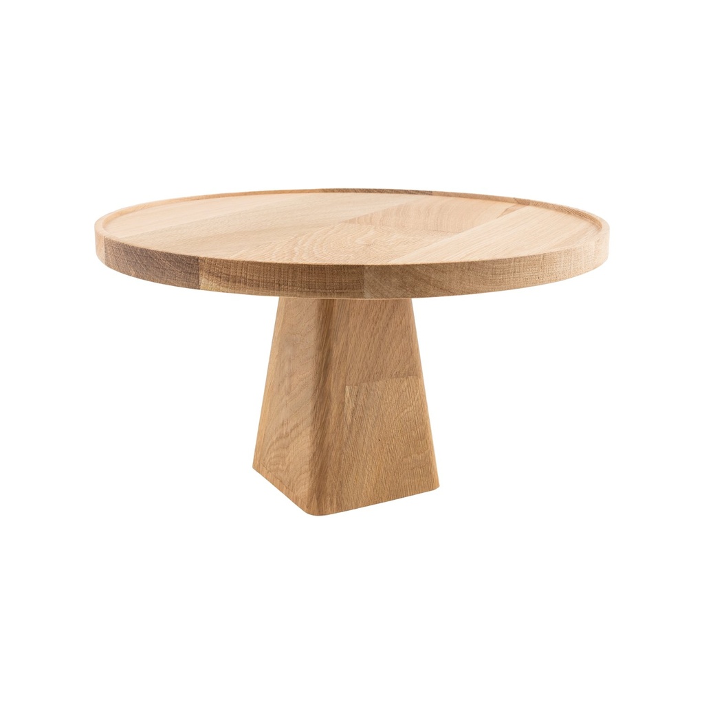Taartplateau rond 32.5x17.8cm Beech Natural Circus Joy Buffet