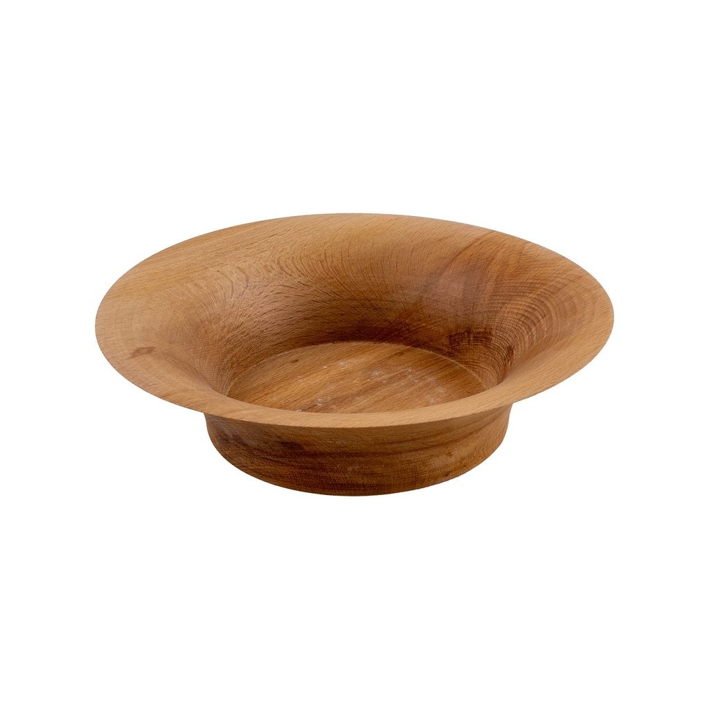 Kom 24.0x7.0cm Beech Natural Bowl Footed Joy Buffet