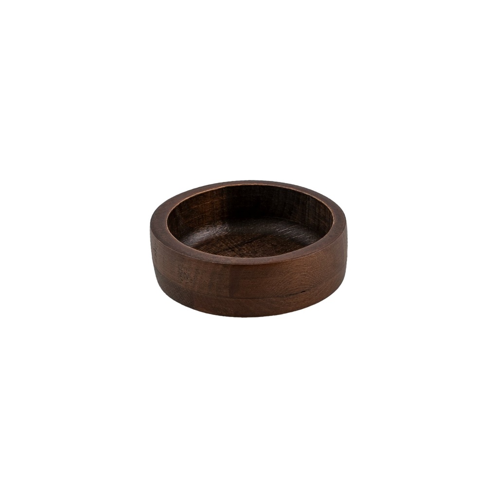Kom 9.0x3.5cm Beech Dark Bowls Mini Walled Joy Buffet