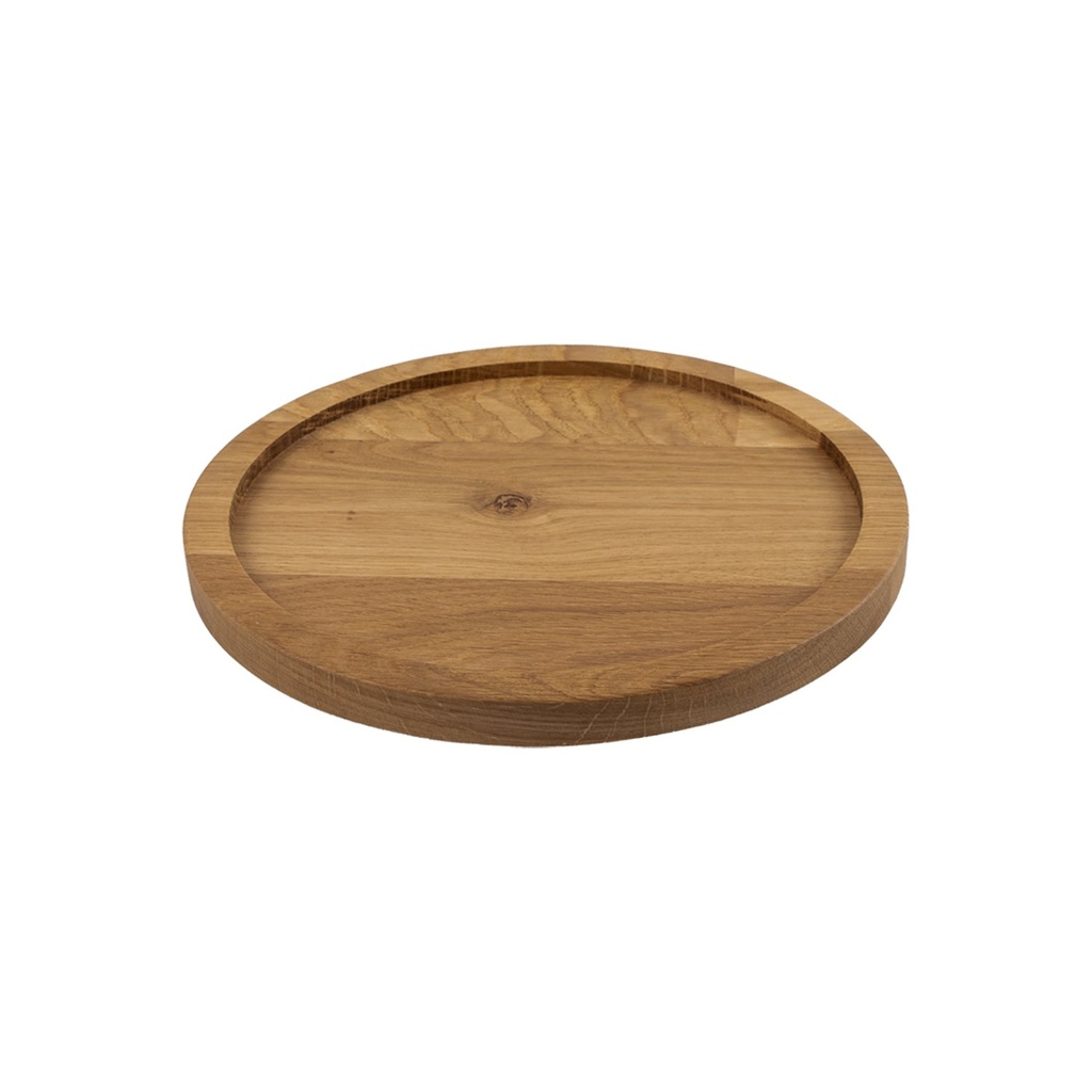 Serveerplateau rond voor dispenser 22.0cm Oak Natural Elysian Joy Buffet
