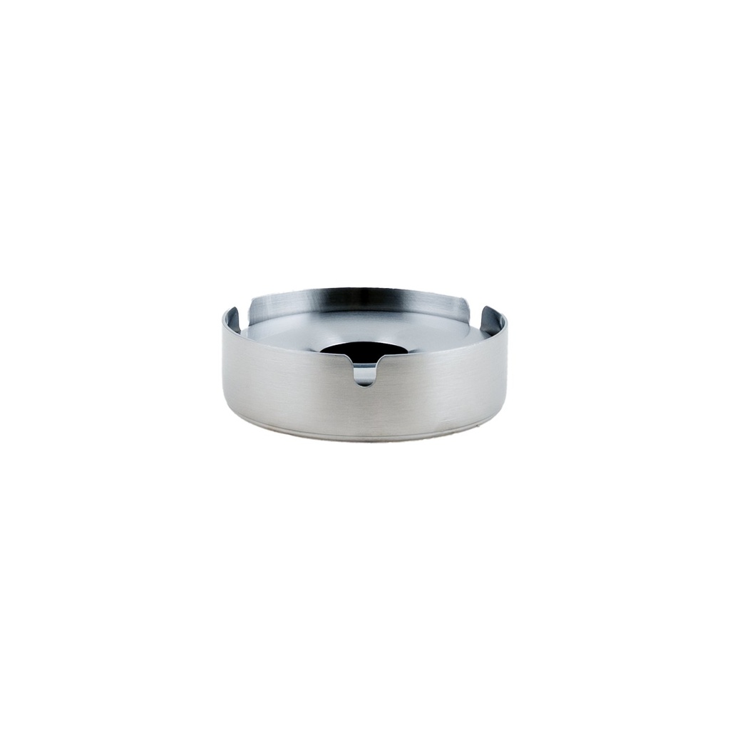 Asbak met deksel rond 8.0x3.0cm RVS Essentials Joy Buffet