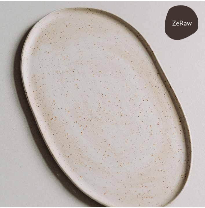 Schaal rechthoek 41.0x25.0cm Earth Poemi