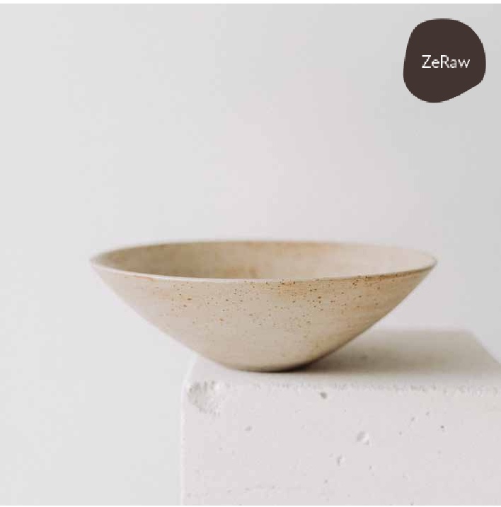 Kom conisch 26.0x8.5cm Earth Poemi