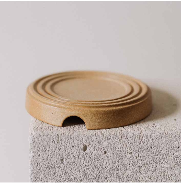 Bord coupe 18.0x3.0cm Yellow  Aarde Poemi