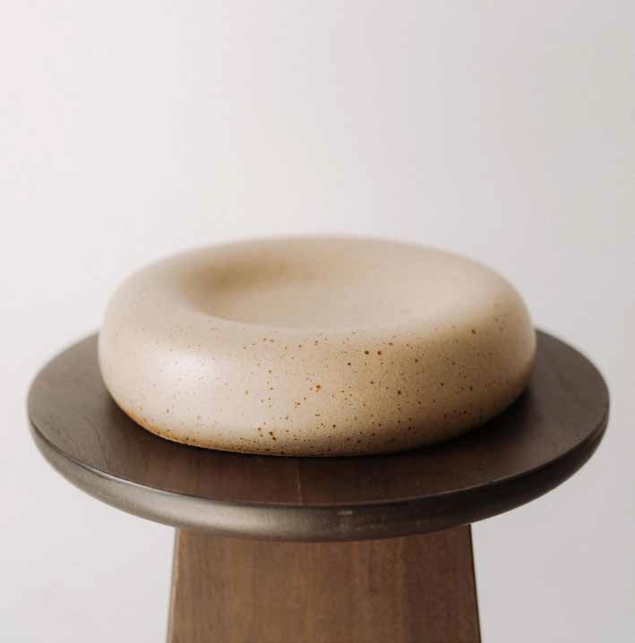 Bord coupe 25.0x6.0cm Doughnut  Aarde Poemi