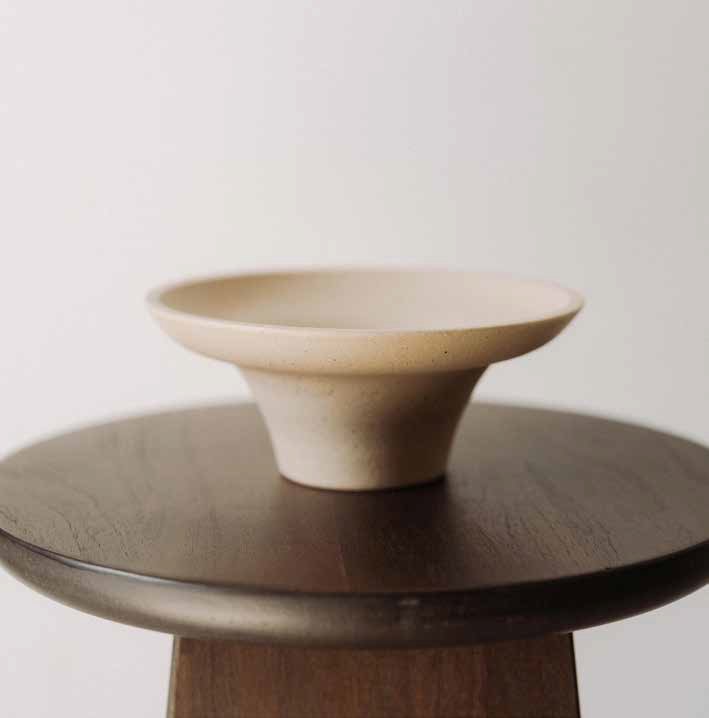 Bord diep 18.0x8.0cm Tulip  Aarde Poemi