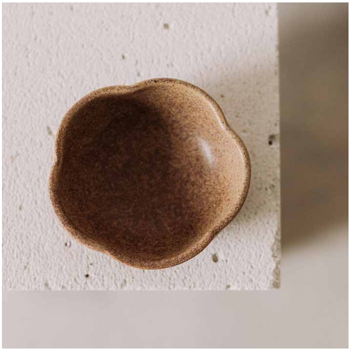 Kom 12.0x5.0cm Flower Aarde Poemi