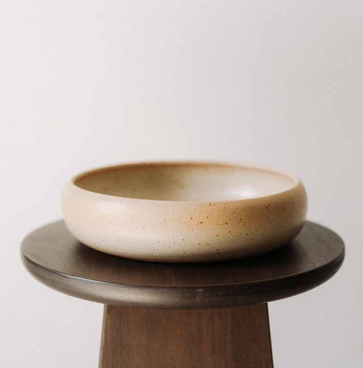 Bord diep 25.0x6.0cm Aarde Poemi