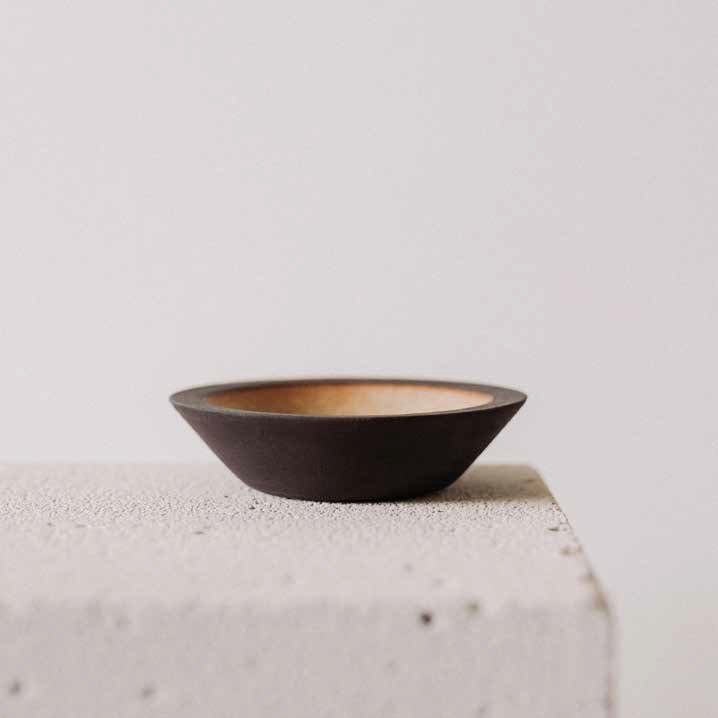 Bord diep 12.0x4.0cm Black M'amuse Poemi