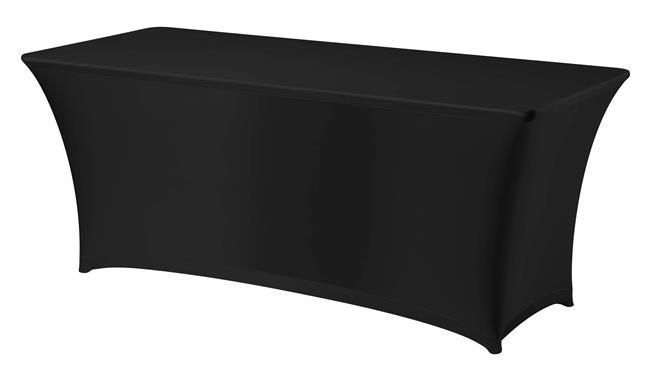 Hoes tbv buffettafel 183x76cm zwart stretch