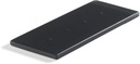 Serveerplateau met 4 gaten 24.5x10.0x1.0cm Mealplak black