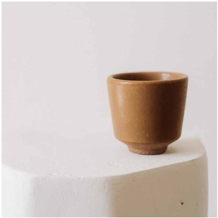 Taster 17.0cl Aarde Ochre Brewed Coffee Cups Poemi