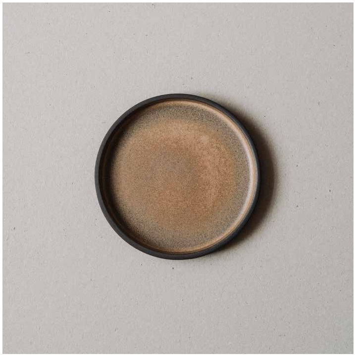 Bord walled 11.0x2.0cm Yellow The Plates Poemi