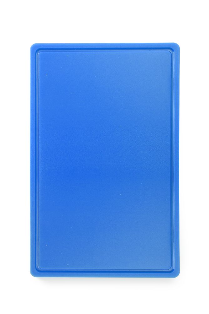 Snijplank GN 1/1 blauw met sapgeul HACCP Hendi