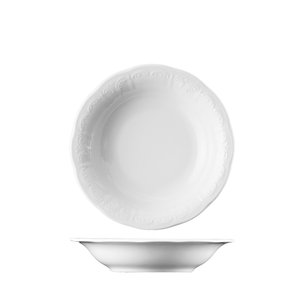 Bord diep 14.0cm Bellevue wit