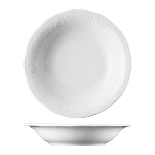 Bord diep 21.0cm Bellevue wit