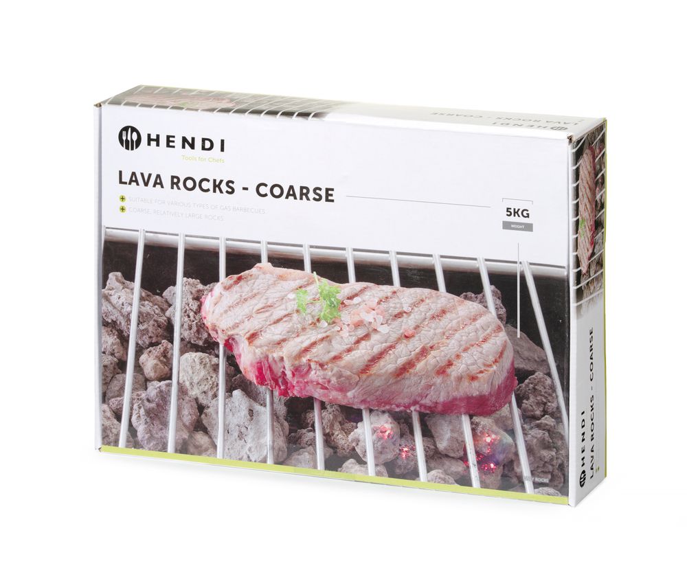 Lavastenen grof doos 5 kg Hendi