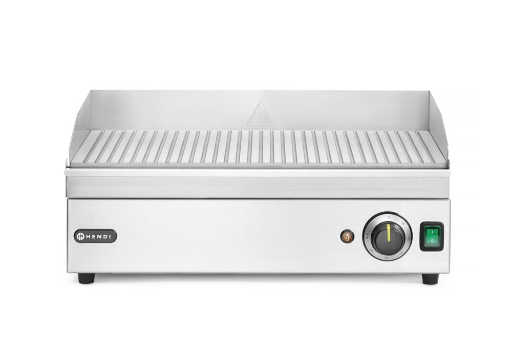 Bakplaat Kitchen Line geribbeld 230V 3500W Hendi