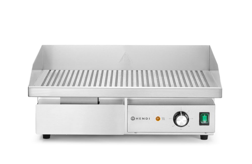 Bakplaat geribbeld Budget Line 230V 3000W Hendi