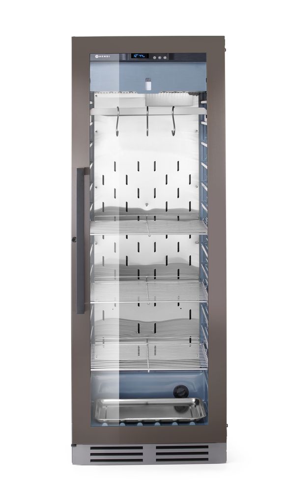 Dry aging kast zwart 352 l 230V 170W Hendi