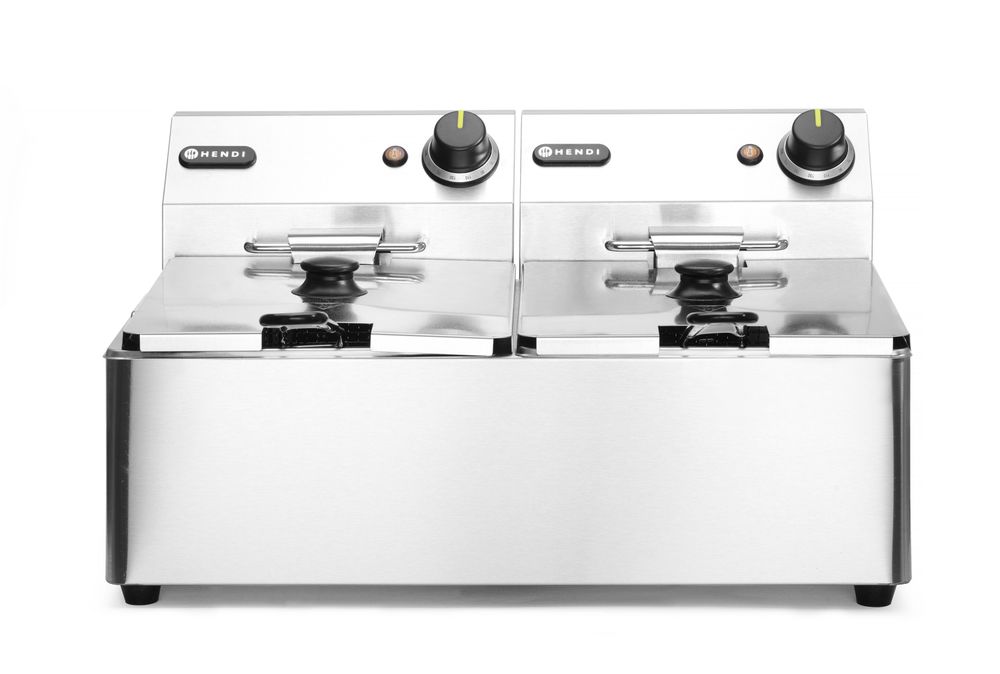 Friteuse Kitchen Line 2x 6 l 230V 2x 3300W Hendi