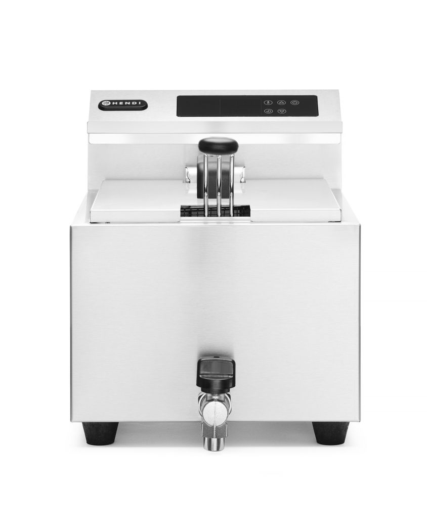 Friteuse Profi Line met aftapkraan digitaal 8 l Hendi
