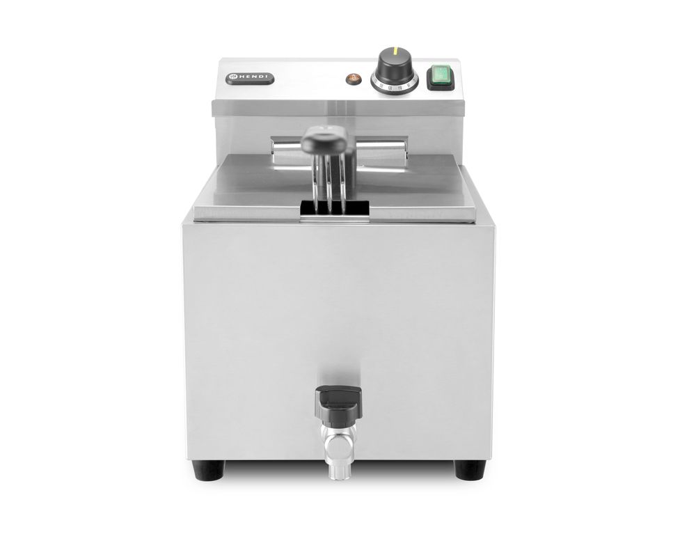 Friteuse met aftapkraan 10 l 400V 6600W Hendi