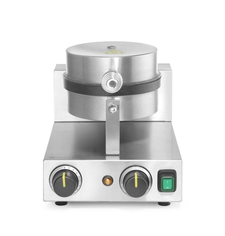 Wafelmaker rond 190 mm 230V 1000W Hendi