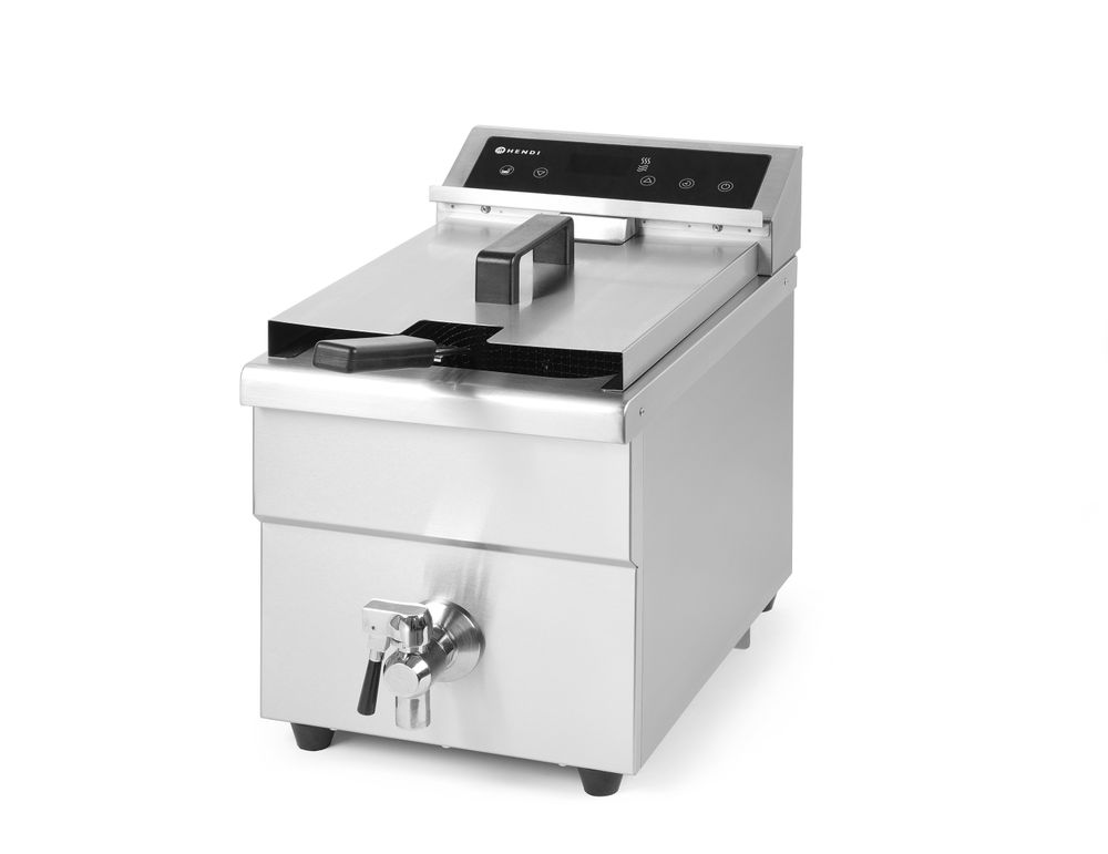 Inductie friteuse Profi Line 8 l met aftapkraan 230V 3500W Hendi