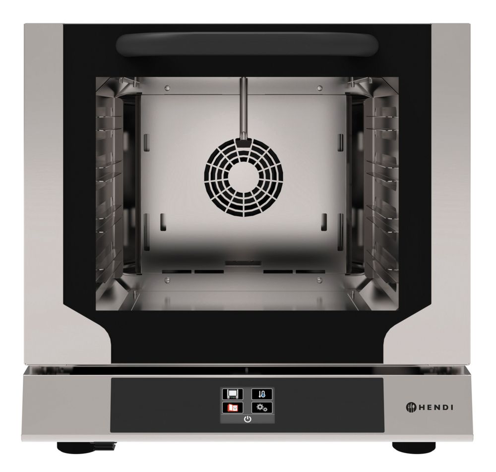 Hetelucht stoomoven compact touch met vochtinj. 230V 3150W Hendi