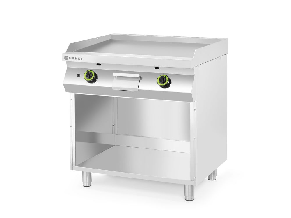 Gasgrill bakplaat glad met onderstel 10 kW Hendi