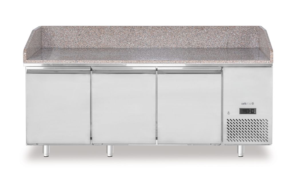 Pizzakoelwerkbank 375 l werkblad graniet Hendi