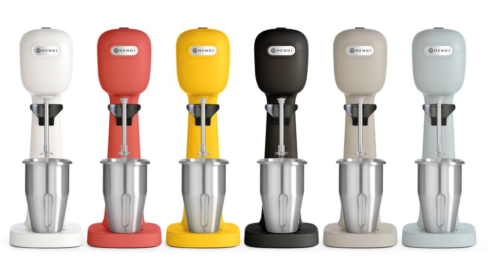 Milkshaker zwart 230V 400W Design by Bronwasser Hendi