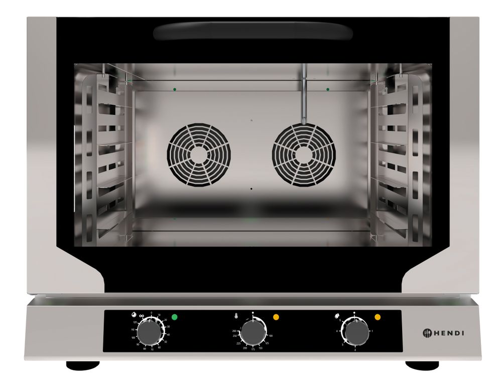 Oven met stoominjectie 4x 600x400 mm 400V 6400W Hendi