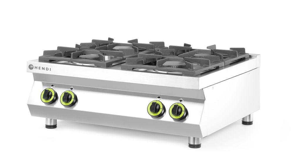 Gasfornuis 4 pits tafelmodel Kitchen Line Hendi