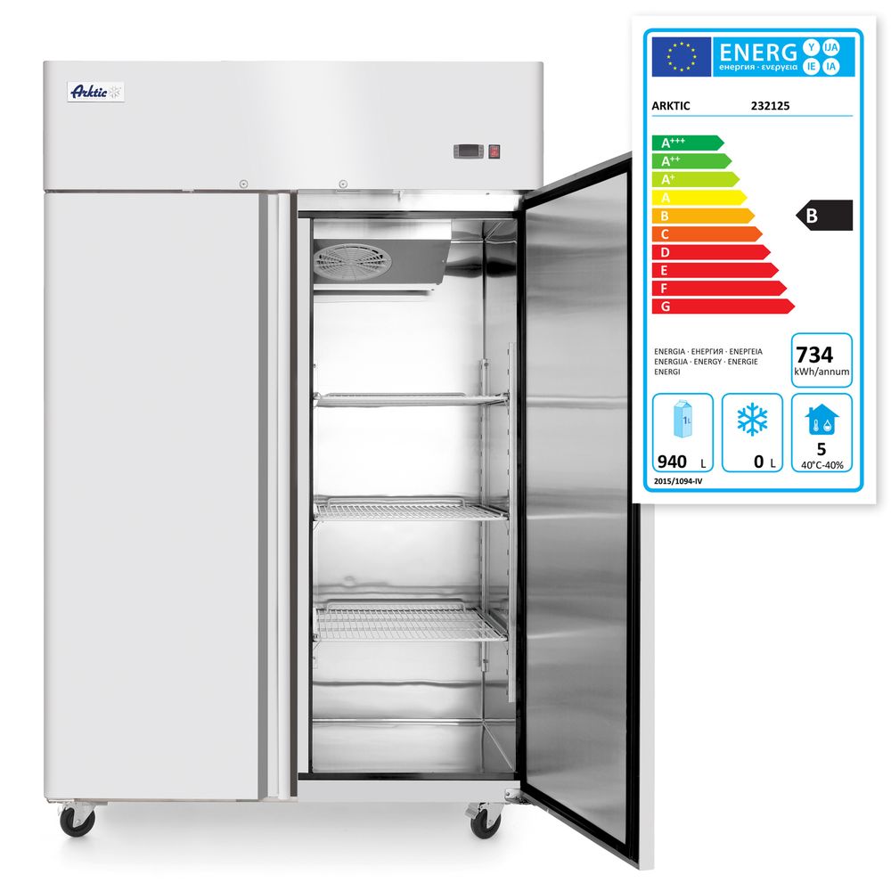 Koelkast tweedeurs 1240 l Profi Line 230V 350W Hendi