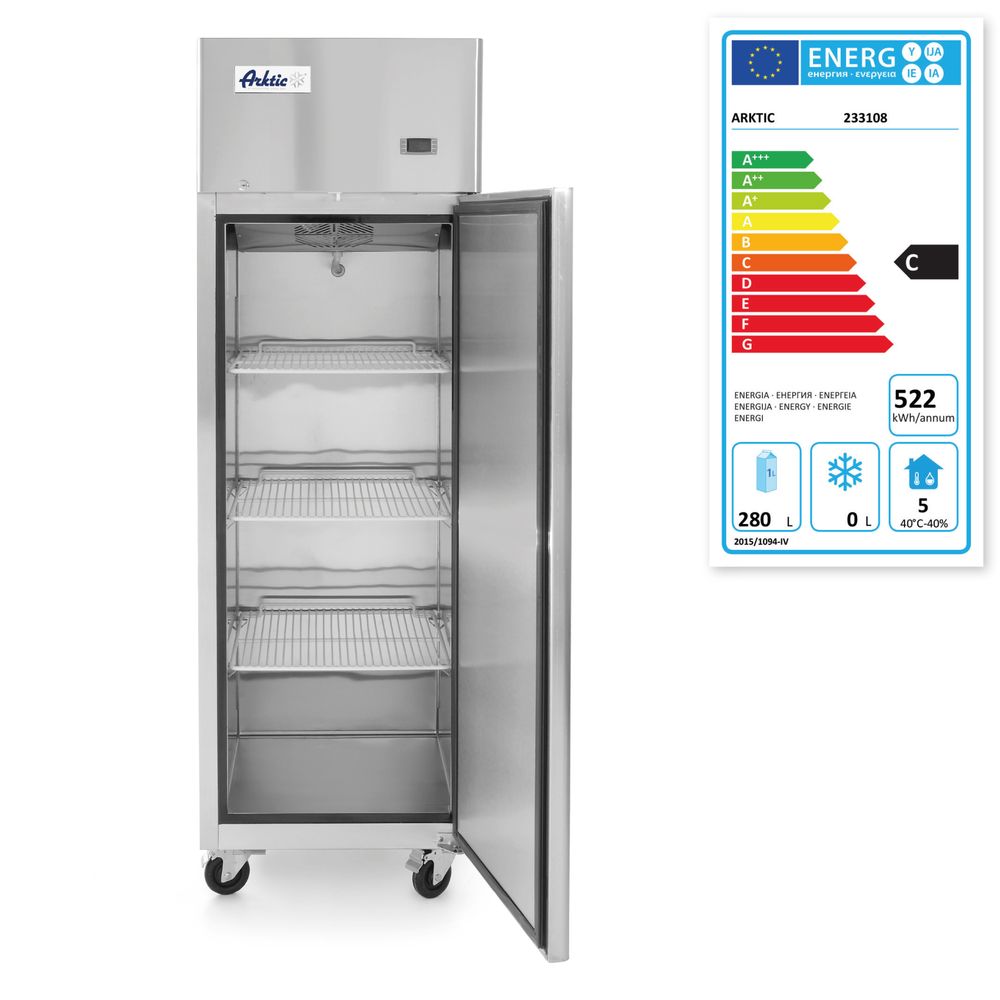 Koelkast Profi Line enkele deur 410 l 230V 290W Hendi