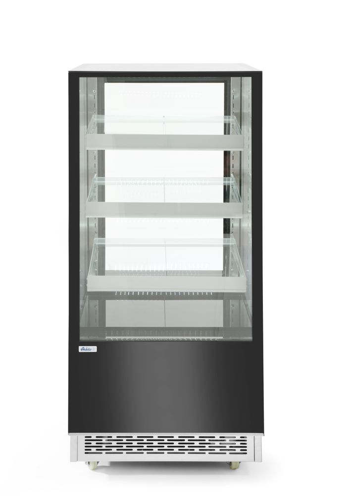 Koelvitrine 300 l met 3 schuine schappen Hendi