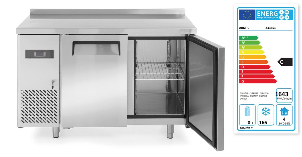 Vrieswerkbank 2 deurs 220 l Kitchen Line Hendi