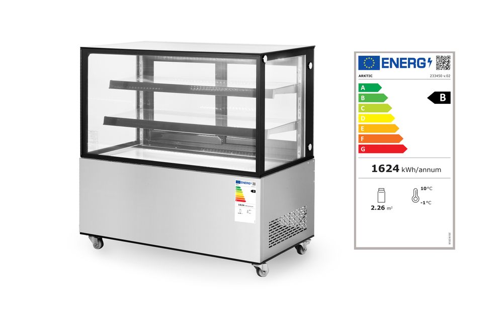 Koelvitrine met twee schappen 510 l 230V 490W Hendi