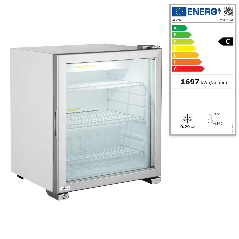 Opzet vriesvitrine 90 l 230V 230W Hendi