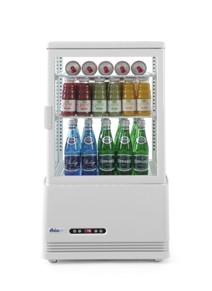 Koelvitrinekast wit 58 l 230V 170W Hendi
