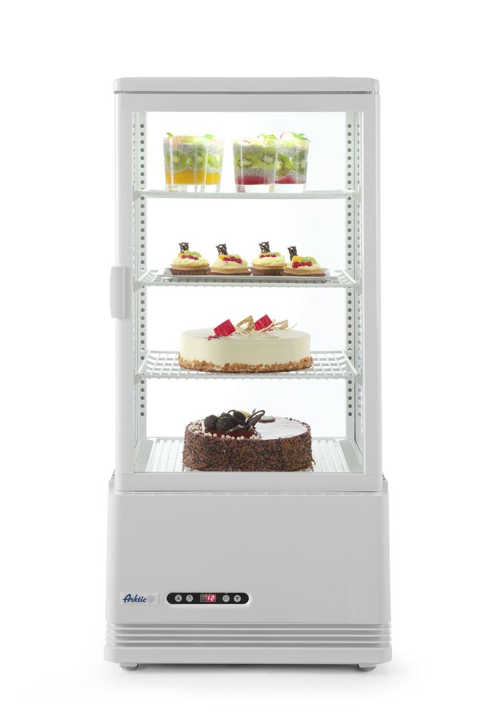 Koelvitrinekast wit 78 l 230V 170W Hendi