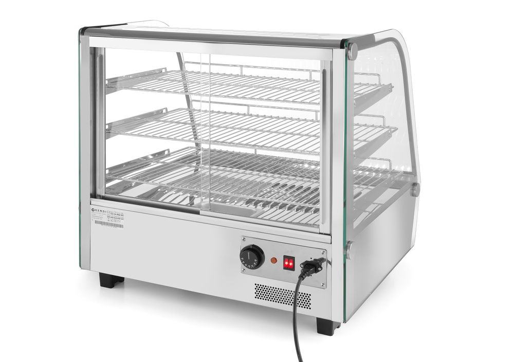 Opzet warmhoudvitrine drielaags 120 l 230V 1100W Hendi