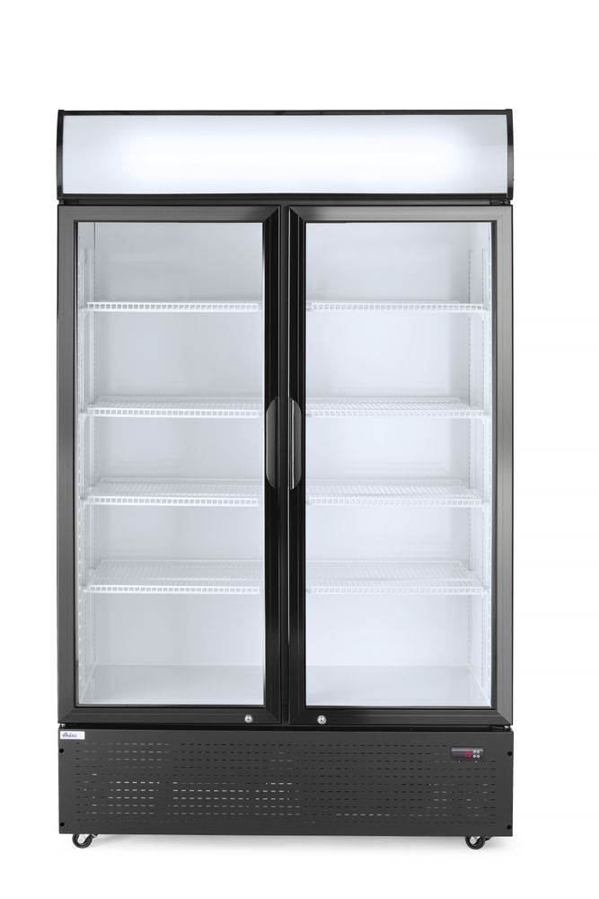 Backbar koelkast met lichtbak dubbele deur 512 l 230V 510W Hendi