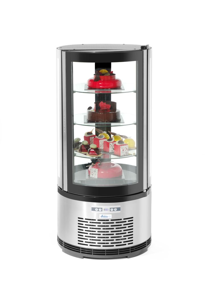 Gebaksvitrine rond 100 l Hendi