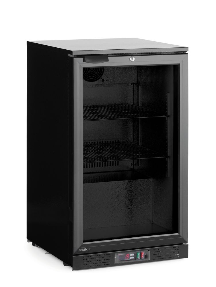 Backbar koelkast zwart met enkele deur 103 l Hendi